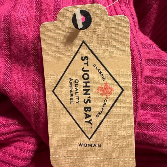 St Johns Bay V Neck Long Sleeve Tunic Sweater - Picture 4 of 5